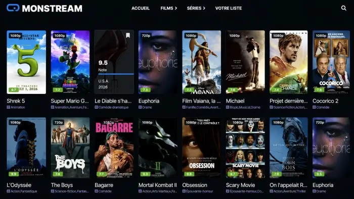 Monstream Nouvelle adresse